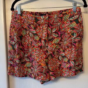 J. Crew Floral Shorts - Pink/Green/Red